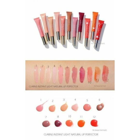 CLARINS INSTANT LIGHT Natural Lip Perfector Lip Gloss Red Shimmer 0.35oz #12 - Picture 4 of 4
